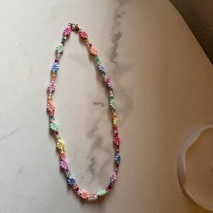 Colorful Flower Bead Necklace for Kids